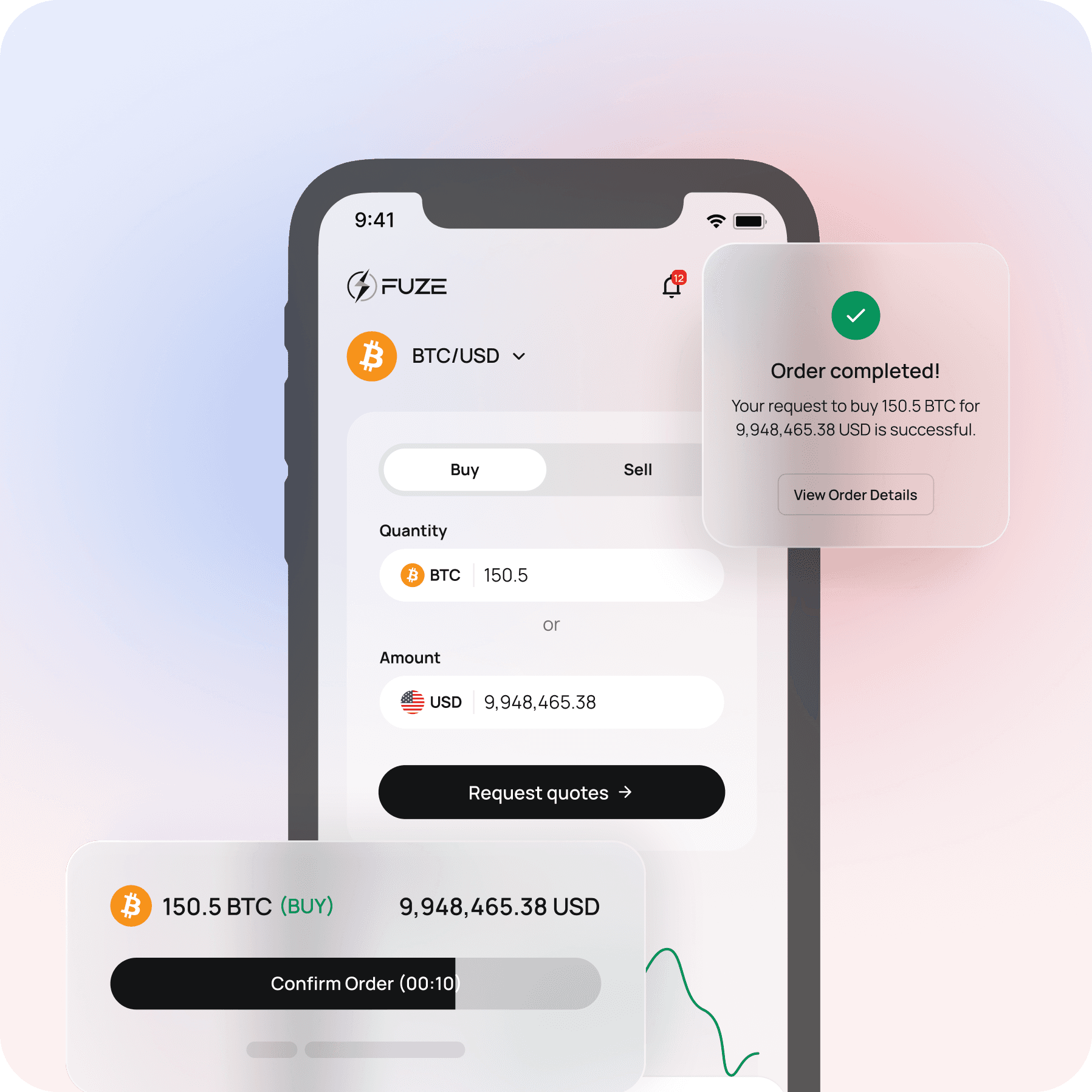 Buy, sell & hold large quantities of digital assets.